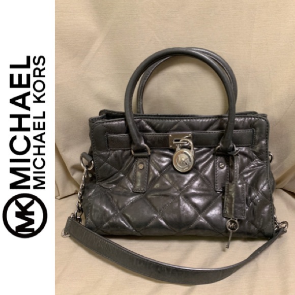 Michael Kors Handbags - Michael Kors Quilted Leather Hamilton Satchel
